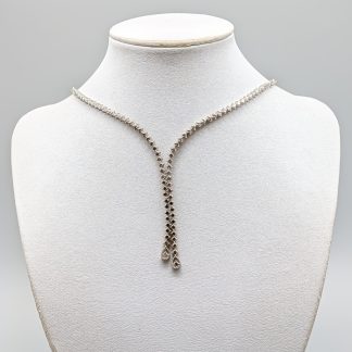 39cm Collier i Vitguld 18K 18.58g