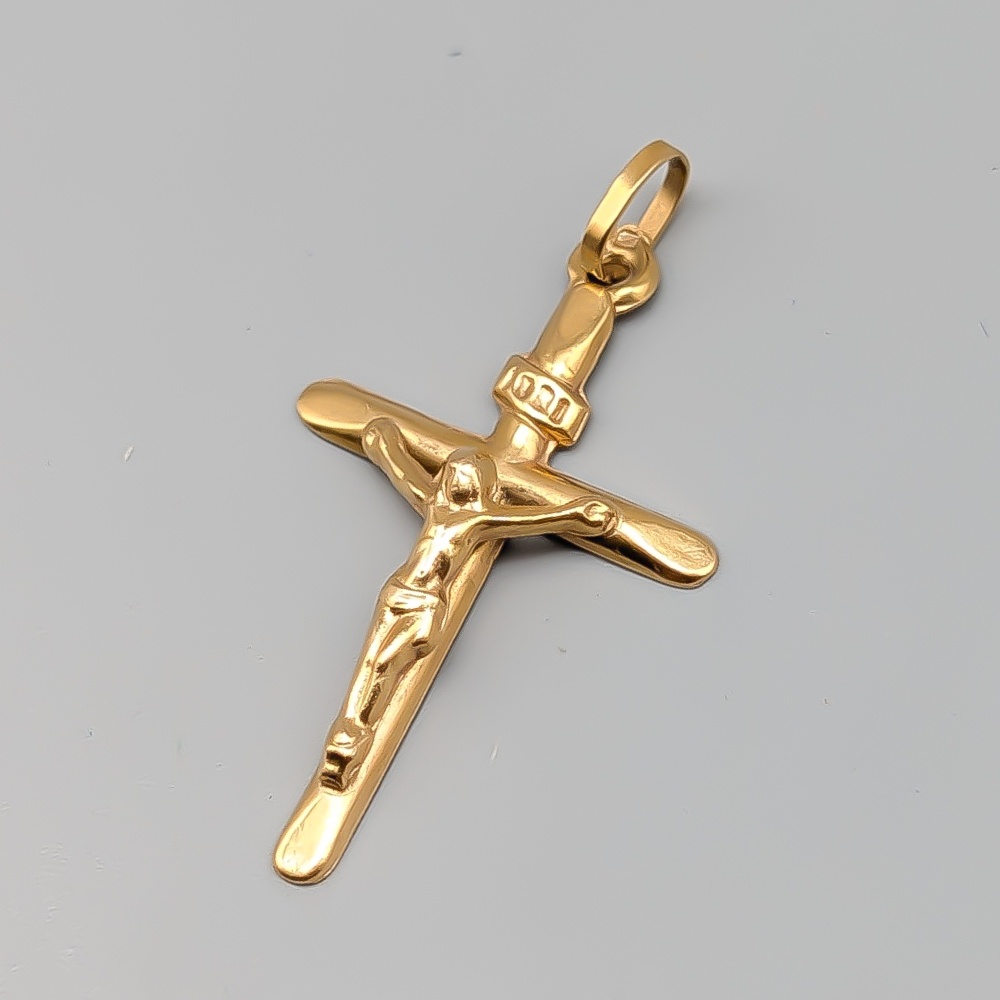 Hänge i Guld Krusifix 18K 1.04g 34mm - Bild 2