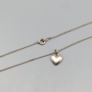 42.5cm Pansarlänk i Silver med Hänge Hjärta S925 2.05g