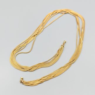 39cm Ole Lynggaard Halsband i Guld med Dobbar 18K 26.68g