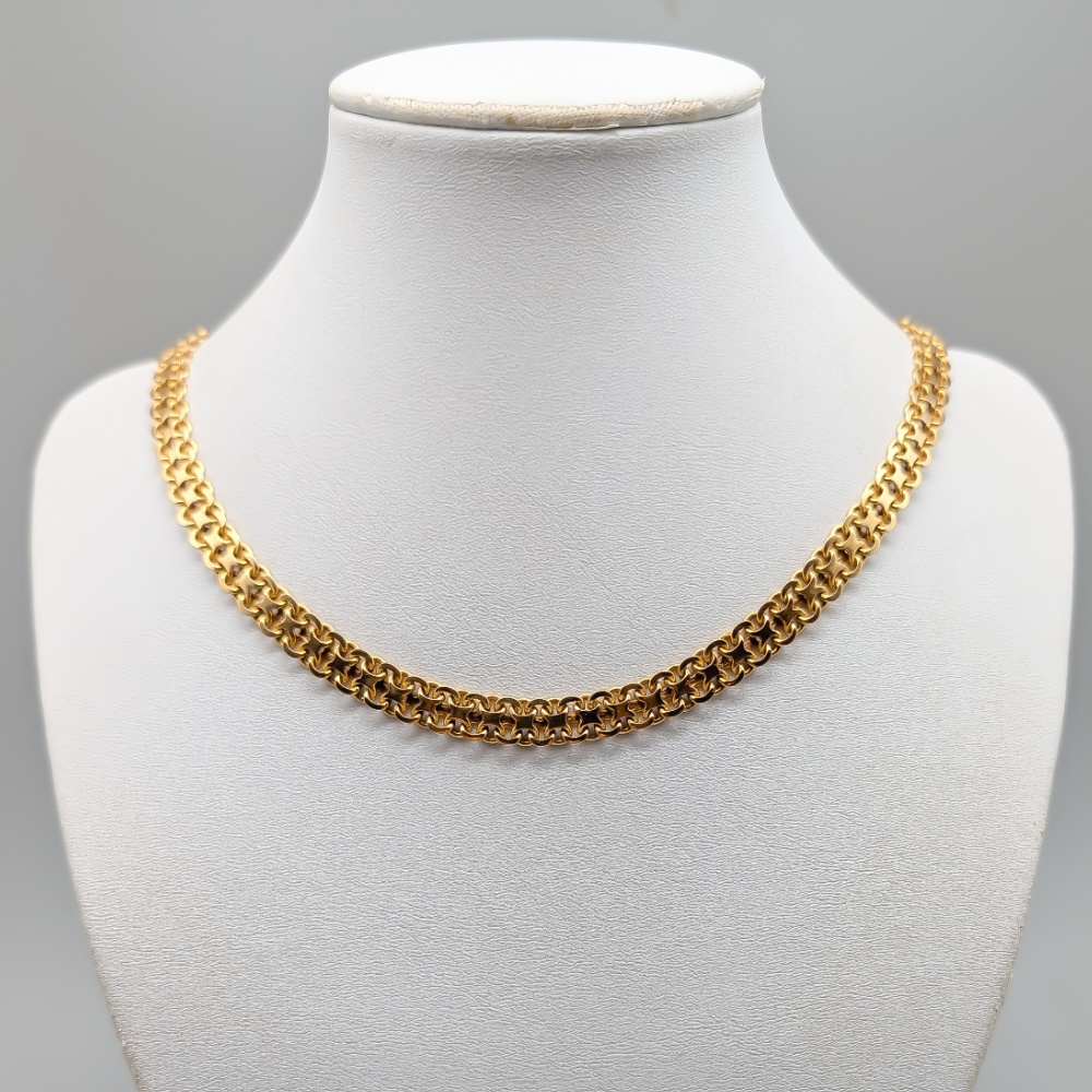 43.5cm X-Länk i Guld 18K 37.39g