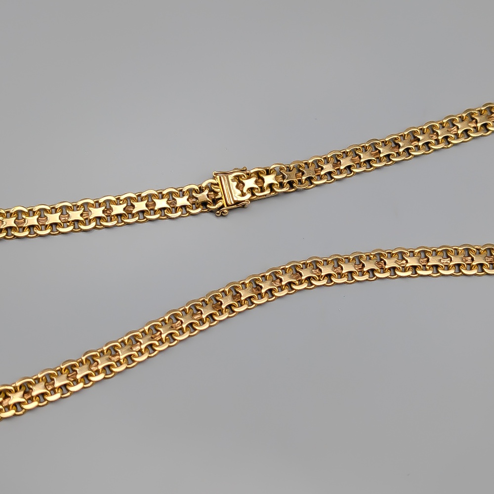 43.5cm X-Länk i Guld 18K 37.39g - Bild 2