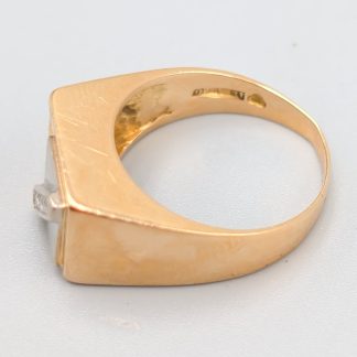 Klackring i Flerfärgat Guld med Diamanter-0