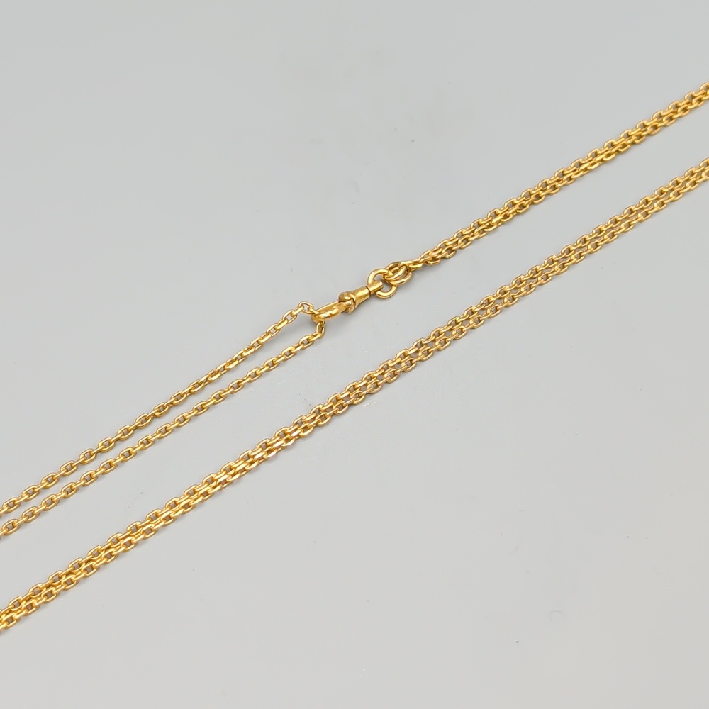 80cm Klocklänk Ankarlänk i Guld 18K 26.73g