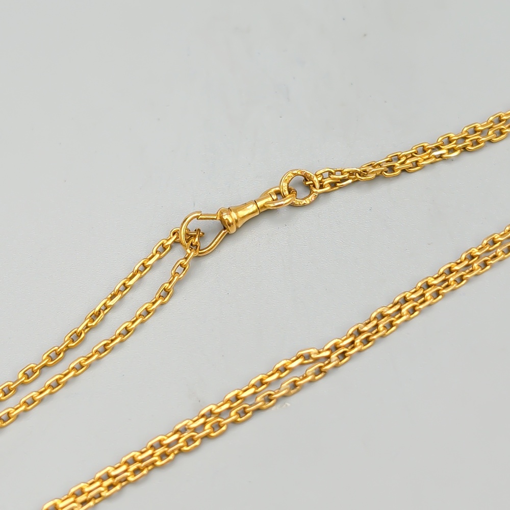 80cm Klocklänk Ankarlänk i Guld 18K 26.73g - Bild 2