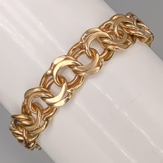 19cm Bismarcklänk i Guld 18K 26.52g