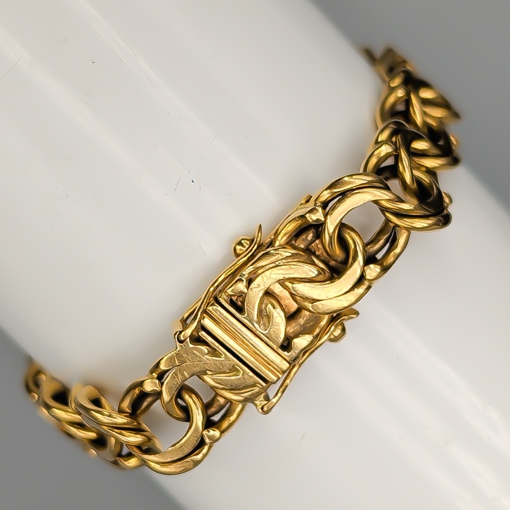 20.5cm Bismarcklänk i Guld 18K 29.02g - Bild 2