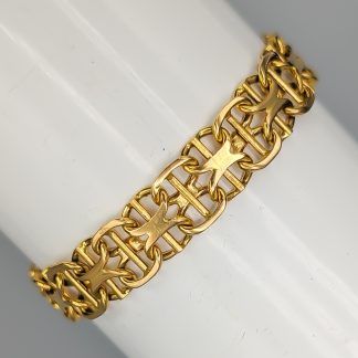 19cm X-länk med Stav i Guld 18K 16.91g