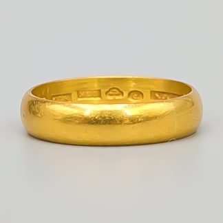 Slät ring i Guld 23K 5.7g 18mm
