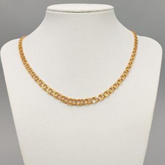 42.5cm Doserad Bismarcklänk i Guld 18K 15.47g