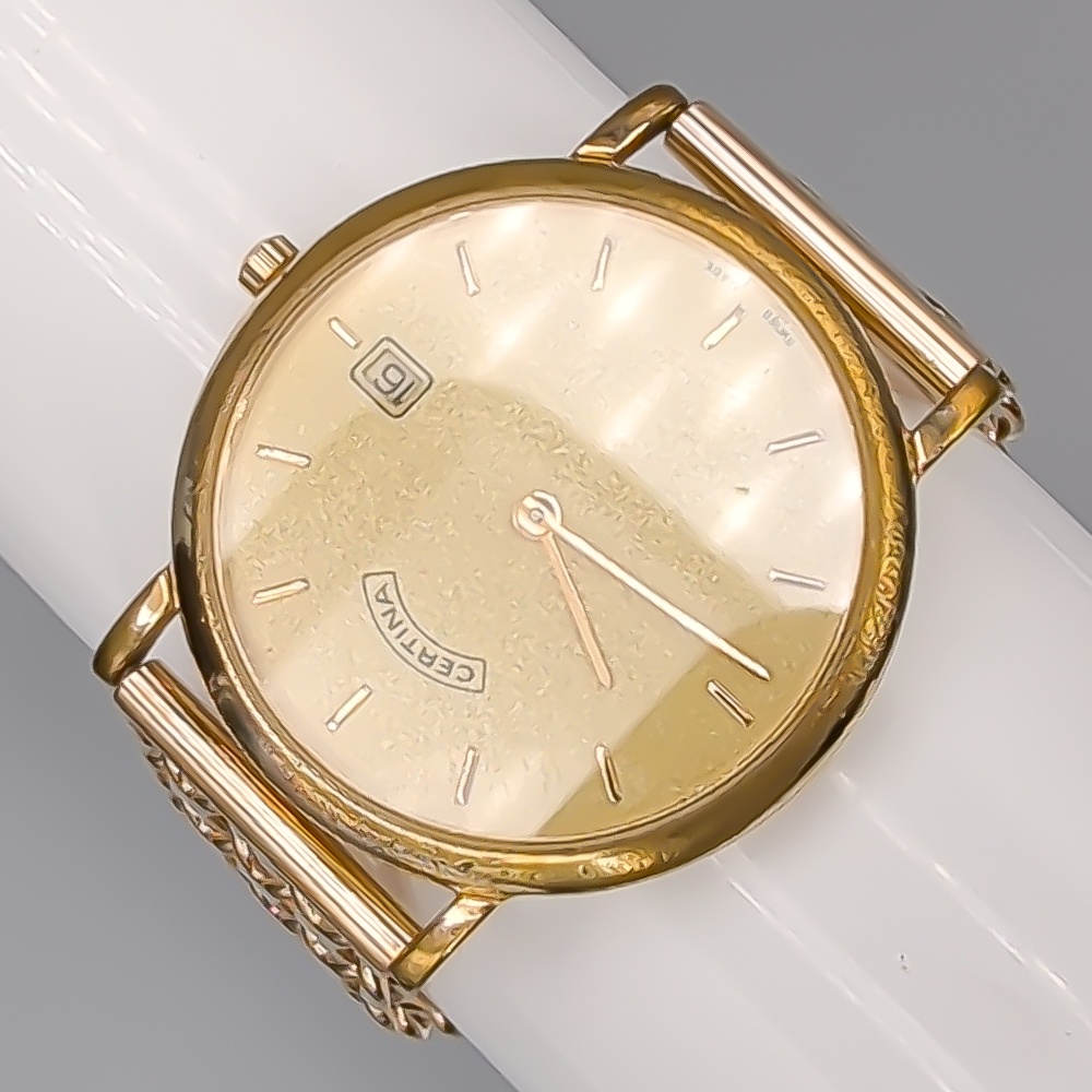 Certina Klocka med X-länk i Guld 18K 66.34g 19.5cm