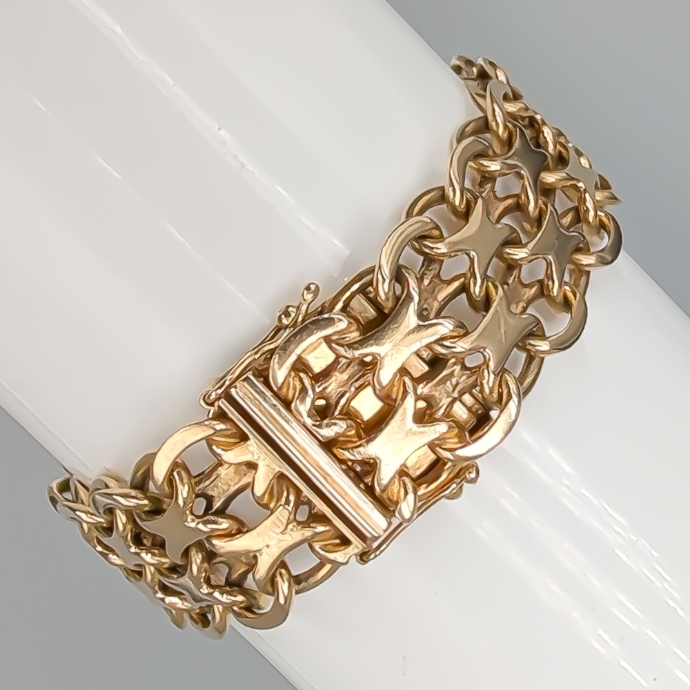 19cm X-Länk i Guld 18K 36.23g - Bild 2