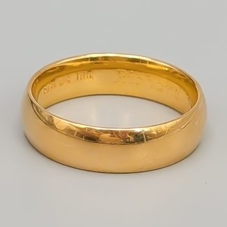 Schalins Slät ring i Guld 18K 8.7g 20mm