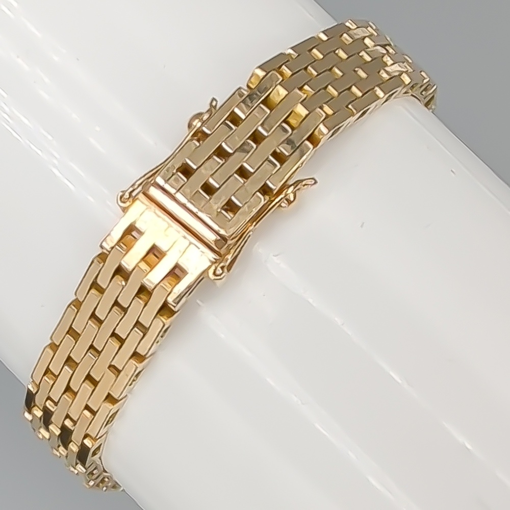 20cm Staketlänk i Guld 18K 27.82g - Bild 2