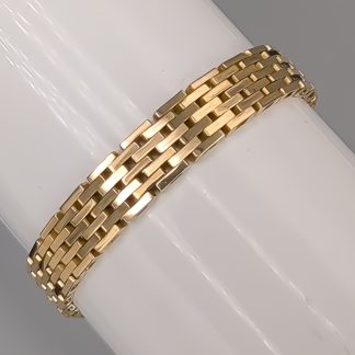 20cm Staketlänk i Guld 18K 27.82g