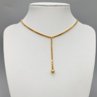 40cm Venezialänk i Guld med Hänge 18K 14.02g