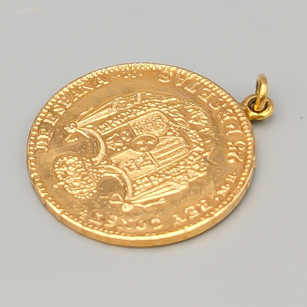 Hänge i Guld 25 Pesetas 1883 21K 8.11g 28mm - Bild 2