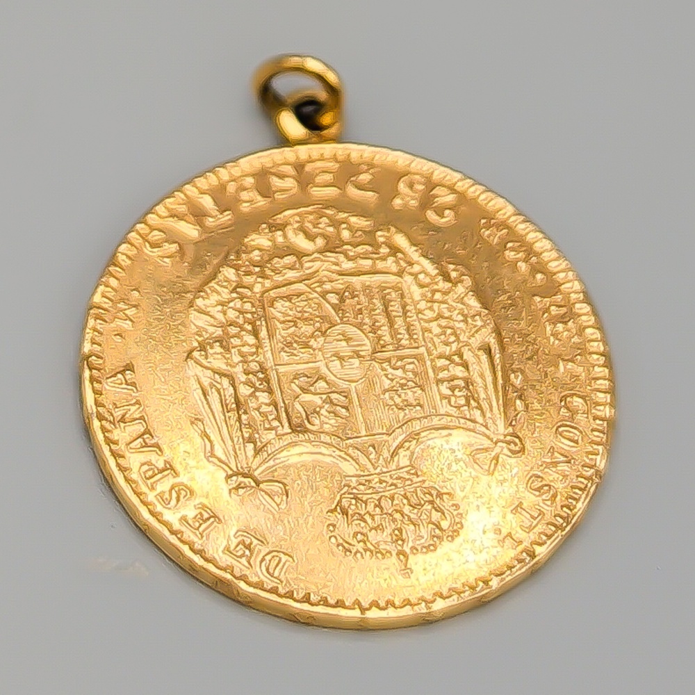 Hänge i Guld 25 Pesetas 1883 21K 8.11g 28mm