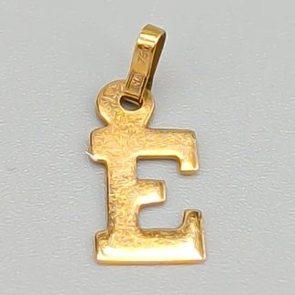 Hänge i Guld Bokstaven E 18K 0.37g 12mm