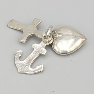 Hänge i Silver, Tro, Hopp och Kärlek S925 0.81g 10mm