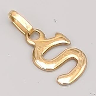 Hänge Guld Bokstaven S 18K 0.7g 13mm