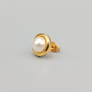 Enstaka Pärlörhänge i Guld 18K 0.45g 9mm