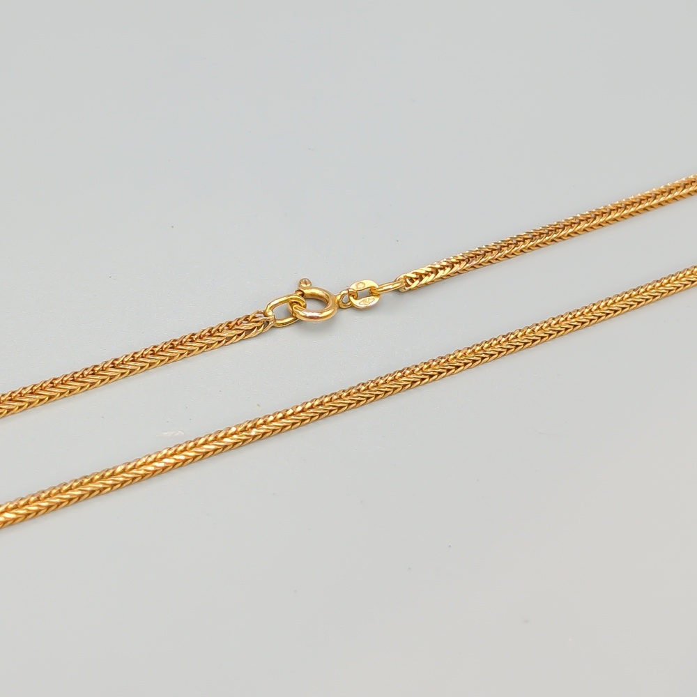 43cm Rävsvans i Guld 18K 11.44g