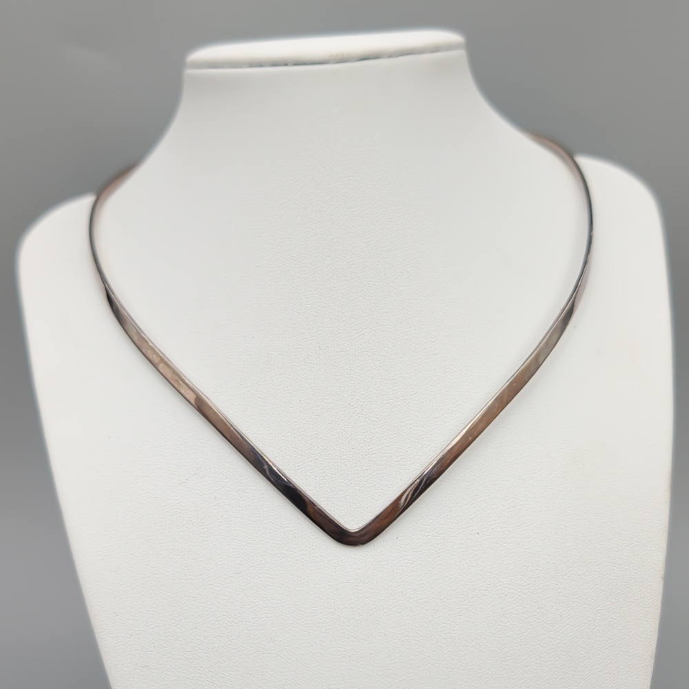 43cm Stelt halsband i Silver S925 20.33g