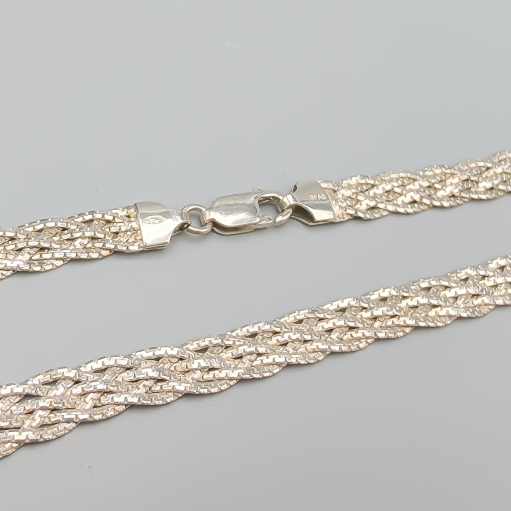 44.5cm Halsband i Silver S925 17.65g