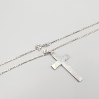 50cm Ankarlänk i Silver med Hänge Kors S925 6.02g