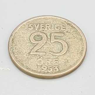 25 öre Sverige 1953 S400 2.33g 17mm