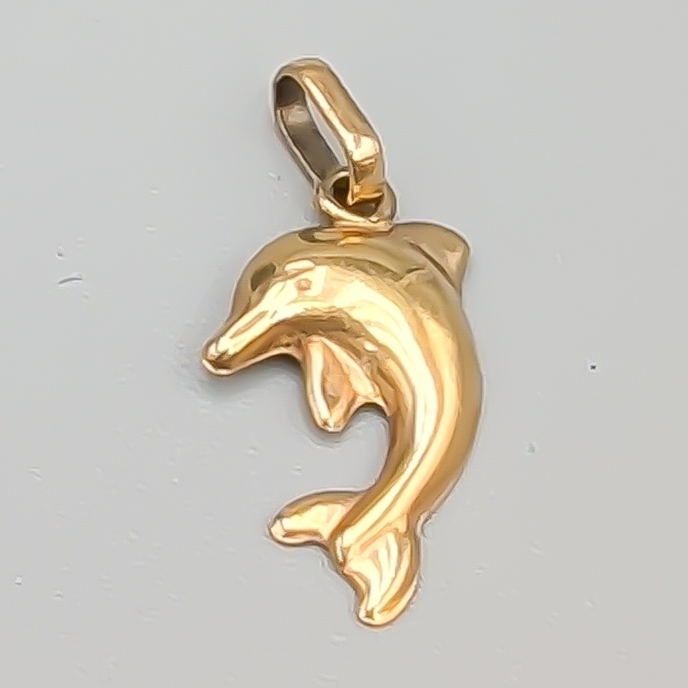Hänge i Guld Delfin 18K 0.37g 17mm