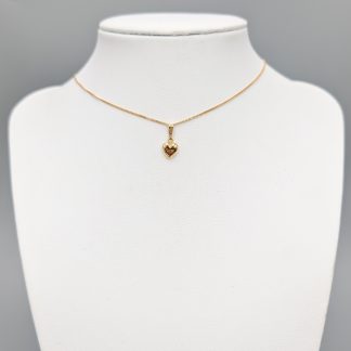3.55cm Pansarlänk i Guld med Hjärta 18K 1.78g