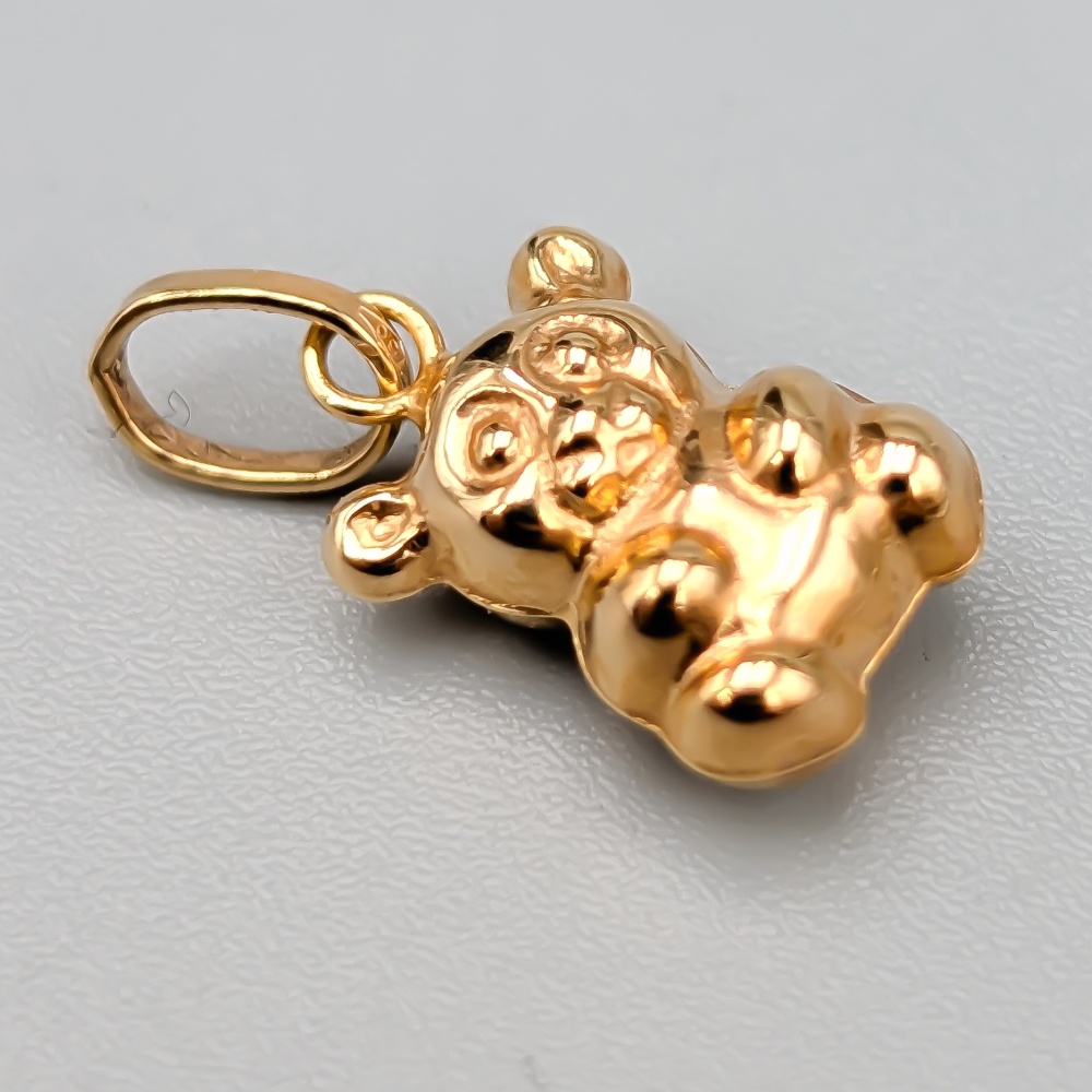 Hänge i Guld Nalle 18K 0.42g 13mm - Bild 2
