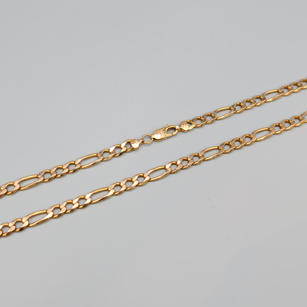 52.5cm Balestra Figarolänk i Guld 18K 23.4g - Bild 2