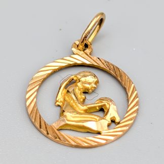 Hänge i Guld, Stjärntecken Jungfrun 18K 1.07g 17mm