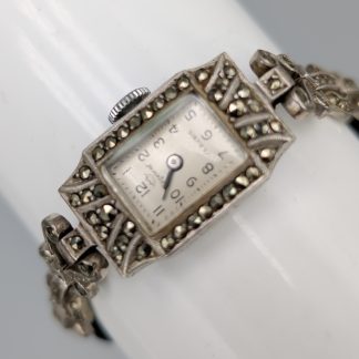 Resident Klocka i Silver med Markasiter S925 19.25g 2.15cm