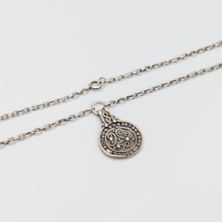 61cm Ankarlänk i Silver med Integrerat Hänge S830 15.04g