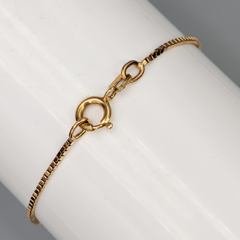 Venezialänk i Guld 18K 2.27g 25cm - Bild 2