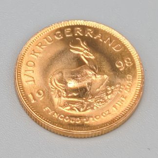 1/10 Krugerrand 1998 22K 3.4g 16mm