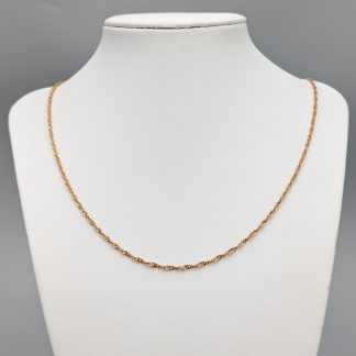 50.5cm Singaporelänk i Guld 18K 3.97g