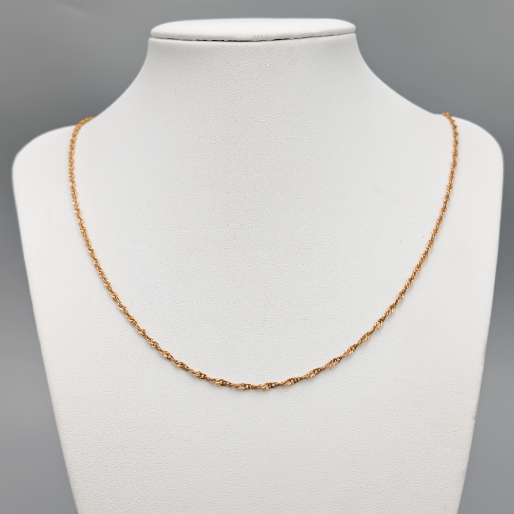 50.5cm Singaporelänk i Guld 18K 3.97g