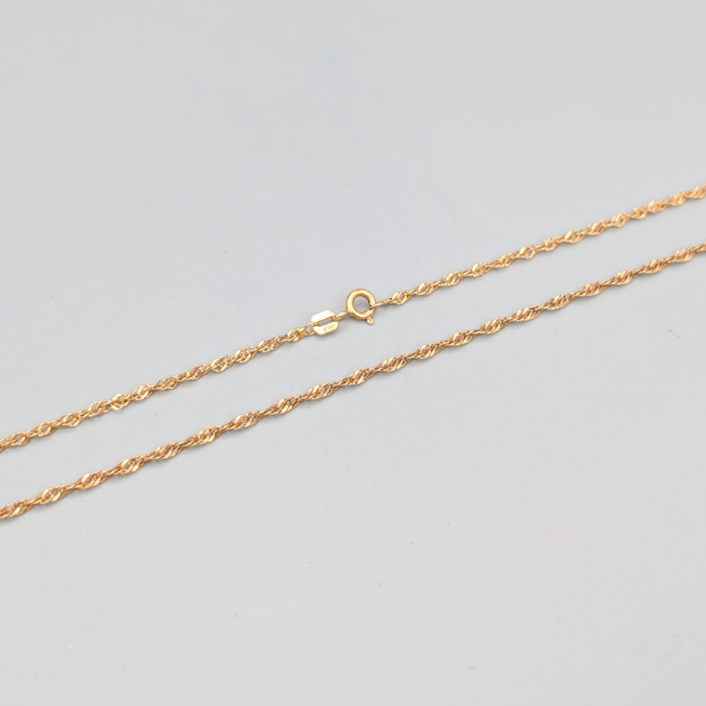 50.5cm Singaporelänk i Guld 18K 3.97g - Bild 2