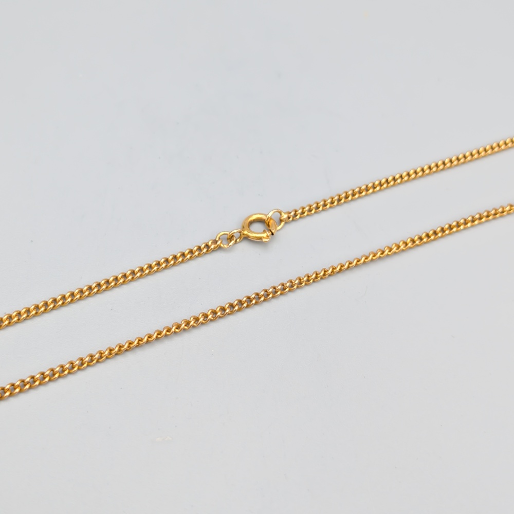 56cm Pansarlänk i Guld 18K 11.43g - Bild 2