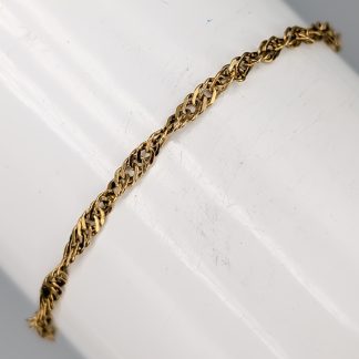 Singaporelänk i Guld 18K 2.28g 25cm