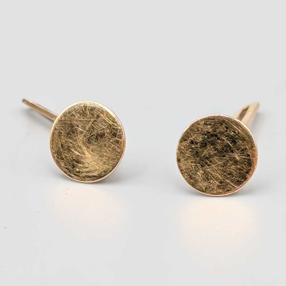 Manschettknappar i Guld 18K 2.27g 9mm