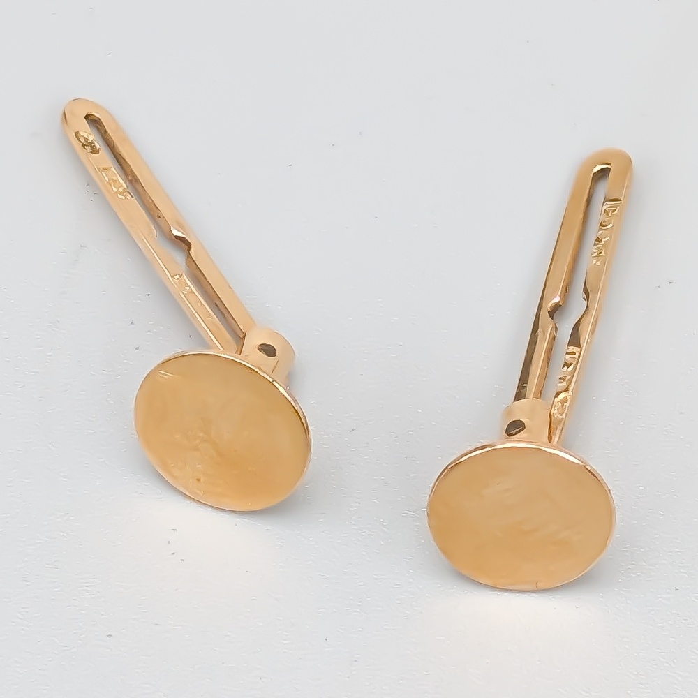 Manschettknappar i Guld 18K 2.27g 9mm - Bild 2