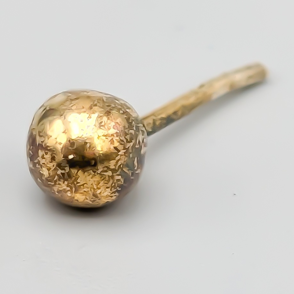 Enstaka Örhänge i Förgyllt Silver S830 0.21g 5mm