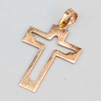 Hänge i Guld Kors 18K 0.78g 23mm