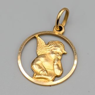 Hänge i Guld Ängel 18K 3.03g 20mm